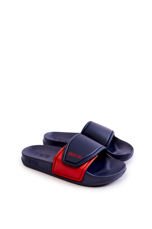 Lekkie Klapki Dziecięce Big Star JJ374351 Granatowe