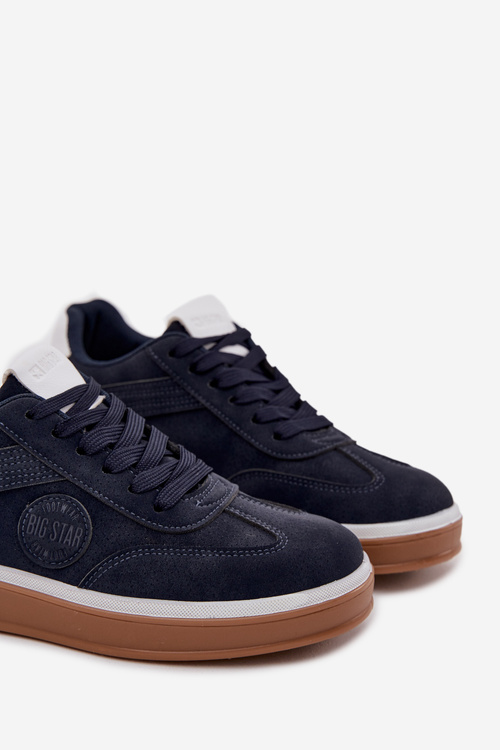 Sneakersy Męskie Niskie Big Star SS174021 HI-POLY SYSTEM Granatowe