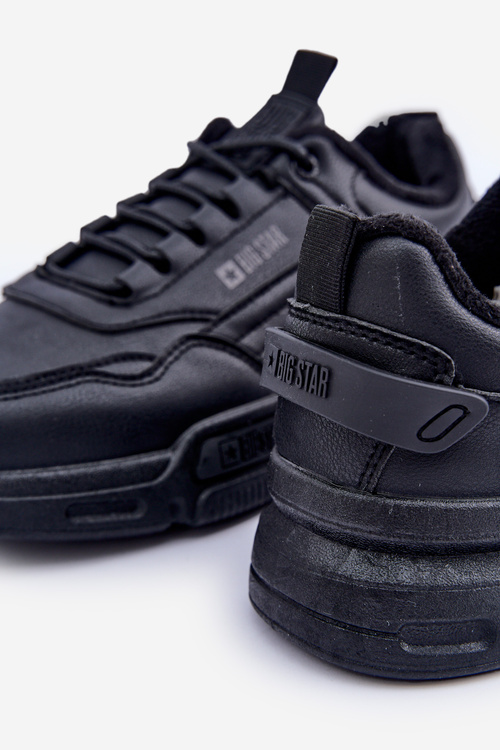 Ocieplane Męskie Sneakersy Big Star OO174584 HI-POLY SYSTEM Czarne