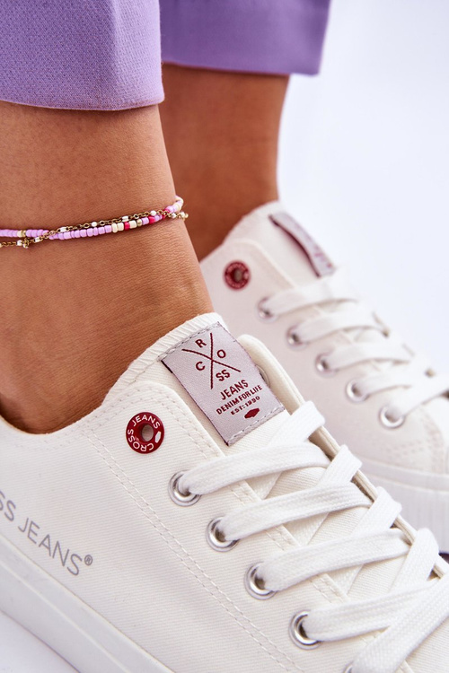 Damskie Trampki Cross Jeans LL2R4067 Białe