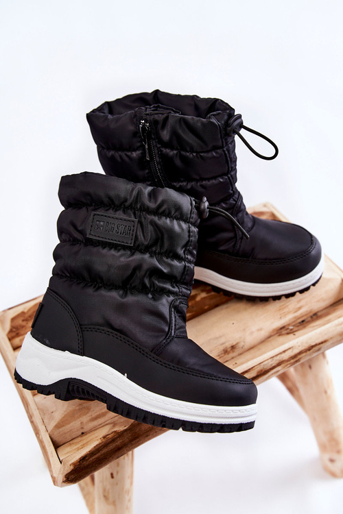 Dziecięce Śniegowce Na Suwak Big Star KK374235 Czarne