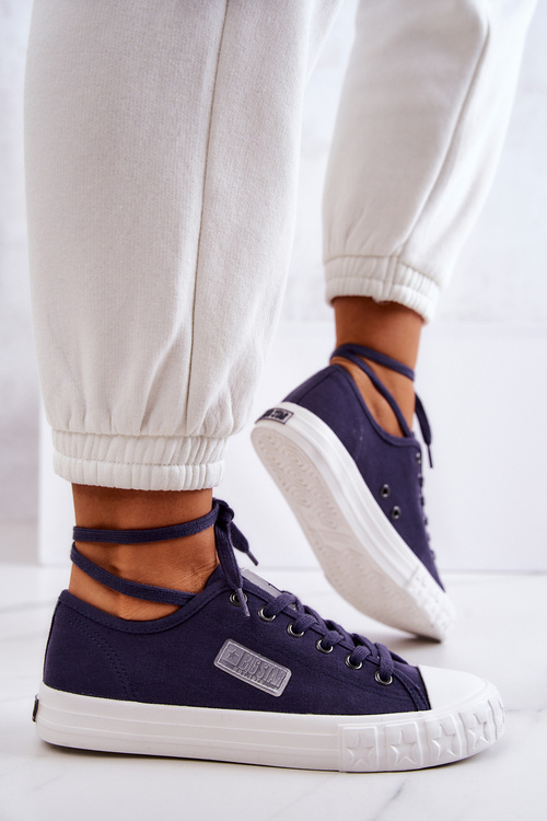 Klasyczne Damskie Trampki BIG STAR JJ274494 Granatowe