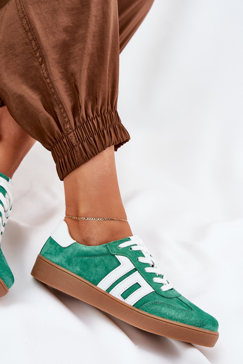 Sneakersy Buty Sportowe Zamszowe Vinceza 79517 Zielone