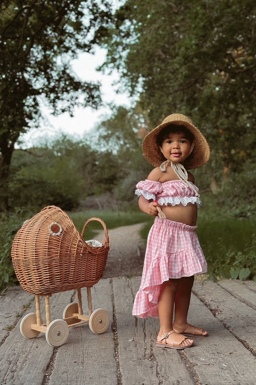 Klasyczne Dziecięce Sandały Brązowe Izzy
