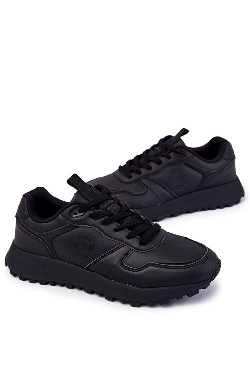 Męskie Klasyczne Buty Sportowe Memory Foam Big Star KK174232 Czarne