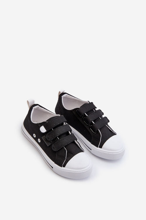 Trampki Dziecięce Na Rzepy Big Star NN374118 Czarne