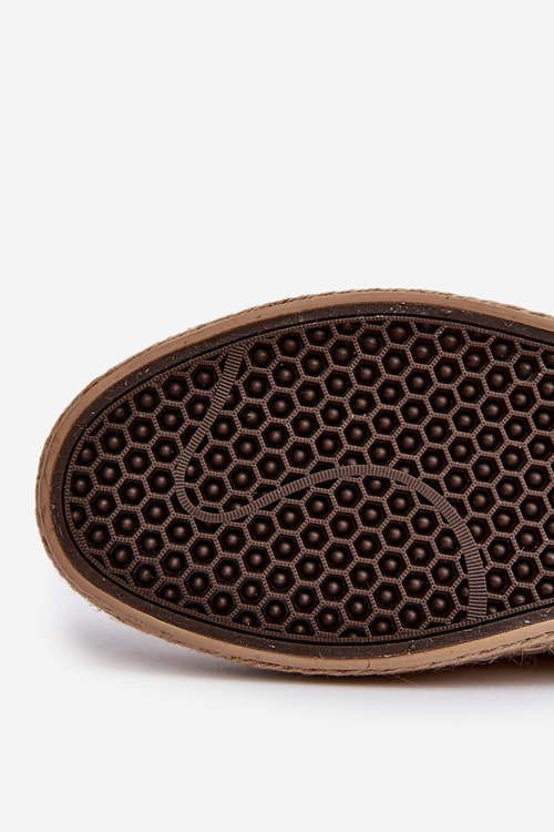 Eko Zamszowe Espadryle Męskie Big Star NN174049 Beżowe