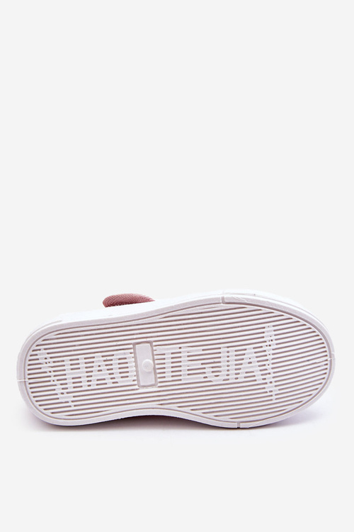 Dziecięce Baleriny Na Rzep W Print Różowe Selah