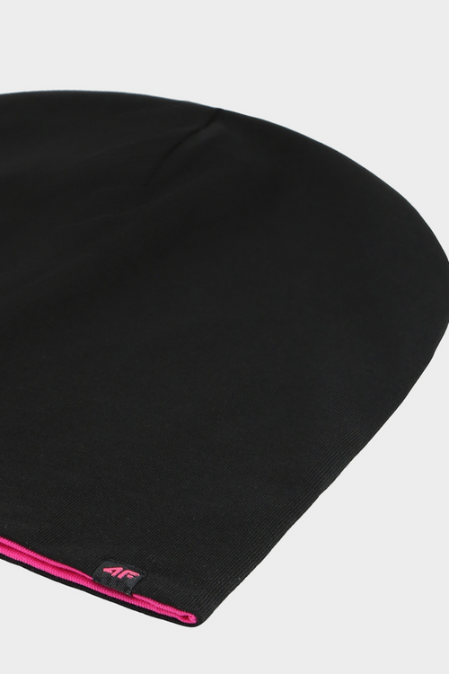 Dwustronna Czapka Dziecięca Beanie 4F 4FJWAW24ACAPU449-55S Fuksja