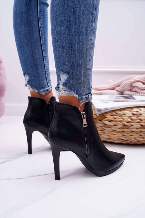 Botki Damskie Na Szpilce Sergio Leone BT502