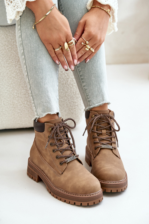 Trapery Damskie Ocieplane Big Star OO274A289 Brązowe