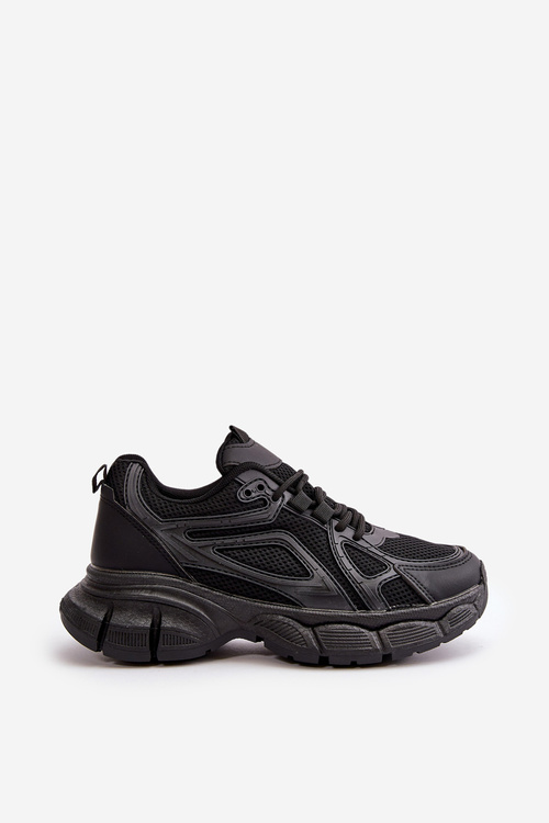Buty Sportowe Sneakersy Damskie Czarne Timoci