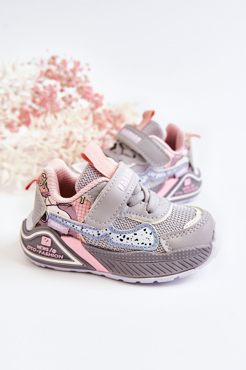 Dziecięce Lekkie Buty Sportowe Szare Snoopy