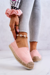 Espadryle Na Plecionej Podeszwie Big Star HH274496 Różowe