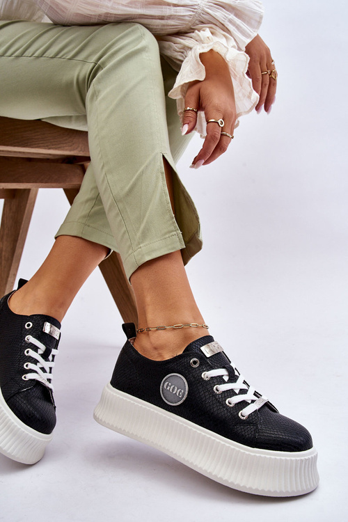 Damskie Sneakersy Buty Sportowe GOE JJ2N4127 Czarne