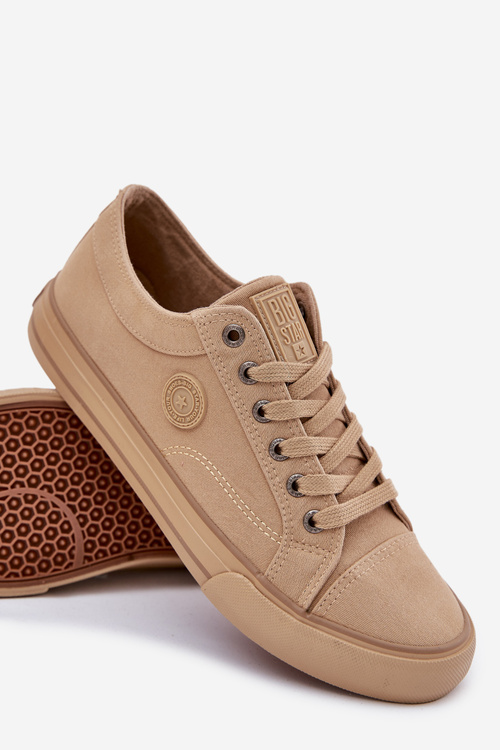 Trampki Męskie Materiałowe Big Star RR174337 Beżowe