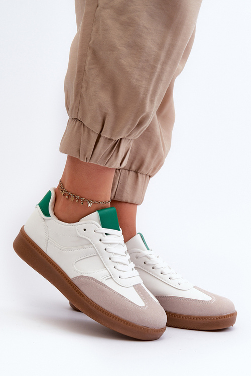 Sneakersy Buty Sportowe Niskie Damskie Białe Uvetta