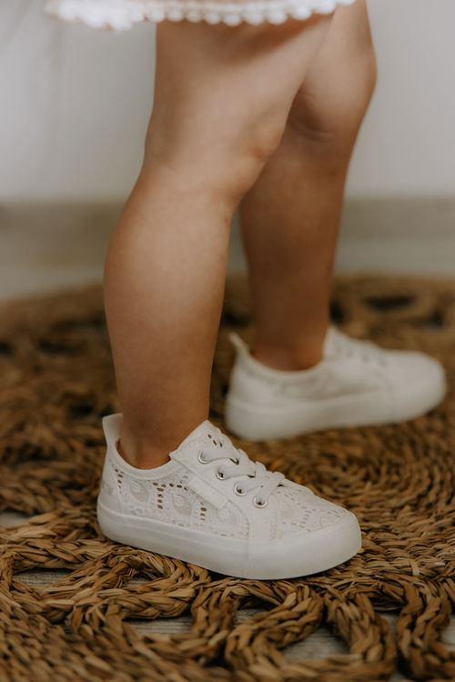 Trampki Ażurowe Big Star JJ374134 Białe