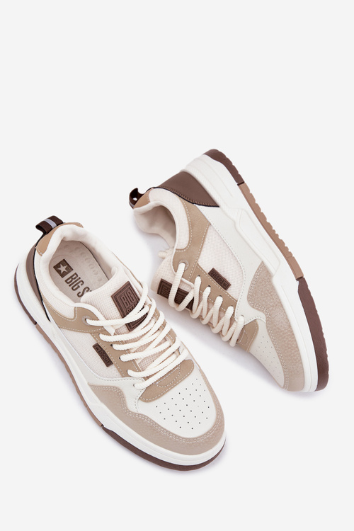 Sneakersy Męskie Big Star RR174604 Beżowe