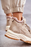 Trapery na platformie Lee Cooper LCJ-22-44-1352L Beżowe