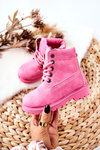 Dziecięce Trapery Botki Różowe Milos