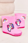 Dziecięce Kalosze Z Kucykiem Różowe