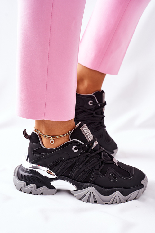 Damskie Sportowe Buty Memory Foam Big Star II274089 Czarne