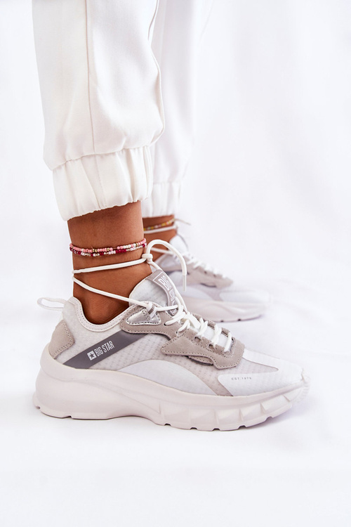 Damskie Buty Sportowe Big Star KK274057 Białe