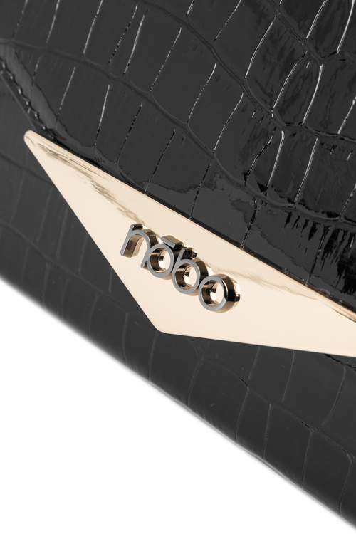 Mała Torebka Wizytowa Zwierzęcy Wzór NOBO NBAG-R3040-C020 Czarna