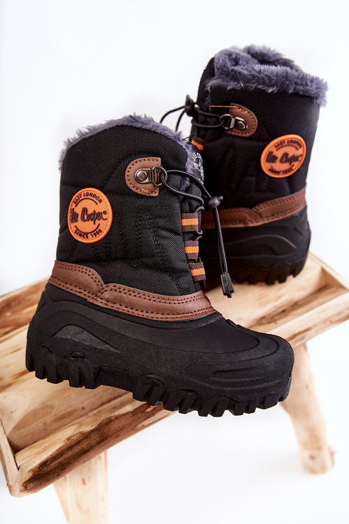 Dziecięce Ocieplane Śniegowce Lee Cooper LCJ-21-44-0524 Czarne