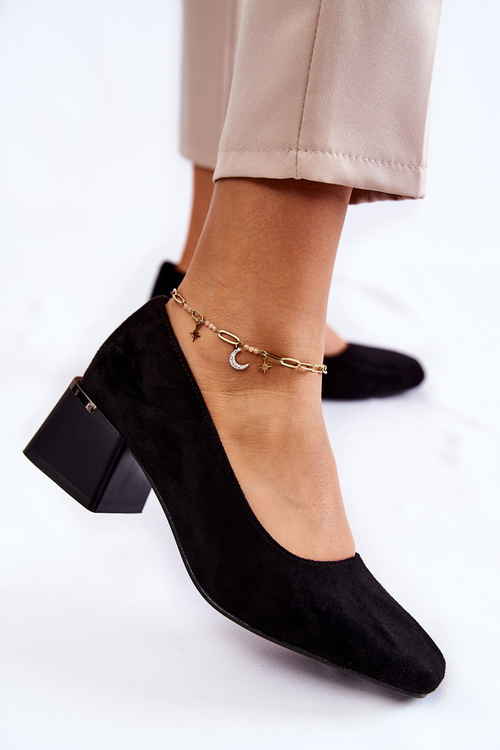 Zamszowe Czółenka La.Fi 230034B-SU Czarne