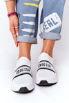 Sportowe Buty Slip-On Memory Foam Big Star HH274538 Białe