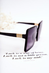 Damskie Okulary Kwadratowe V130032 Czarne