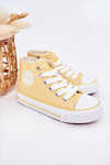 Dziecięce Wysokie Trampki Z Suwakiem BIG STAR HH374138 Żółte