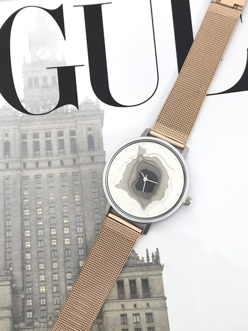 Damski Zegarek Michael John Cratos Różowe Złoto