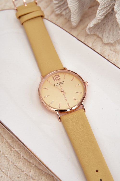 Damski Zegarek Ernest Żółty Sandmill