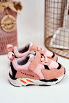 Sportowe Buty Dziecięce na Rzep Różowe Yetto