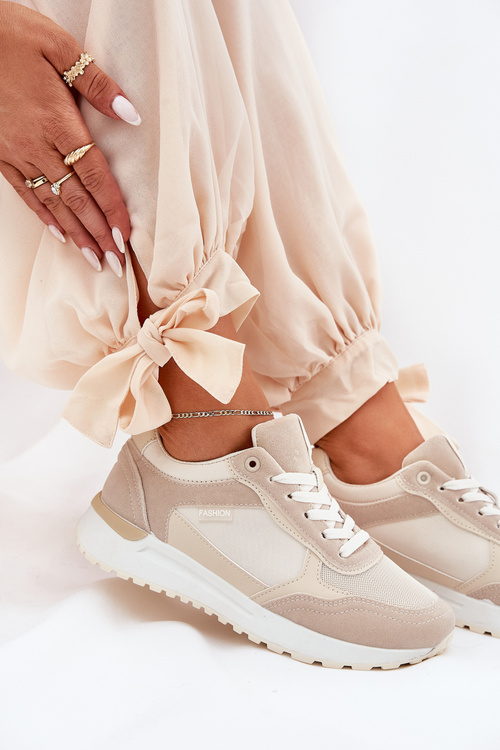 Buty Sportowe Damskie Beżowe Laaksona