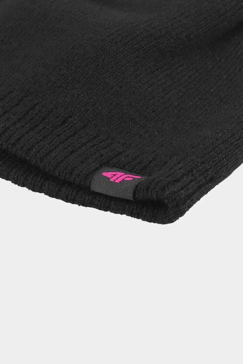 Czapka Zimowa Damska 4F 4FAW23ACAPF285-20S Czarna