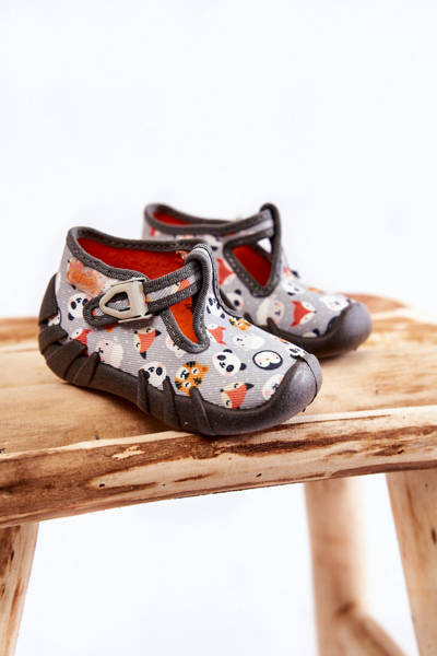 Buty Papcie Befado Zwierzątka 110P460 Szare