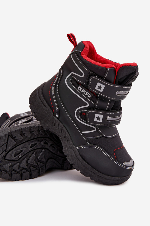 Ocieplane Dziecięce Śniegowce Trapery Big Star OO374049 Czarne