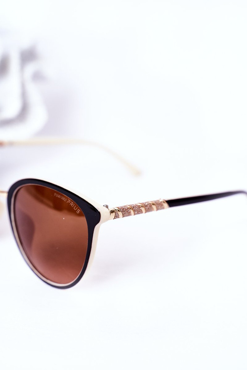 Okulary Przeciwsłoneczne Z Polaryzacją Brązowo-Beżowe