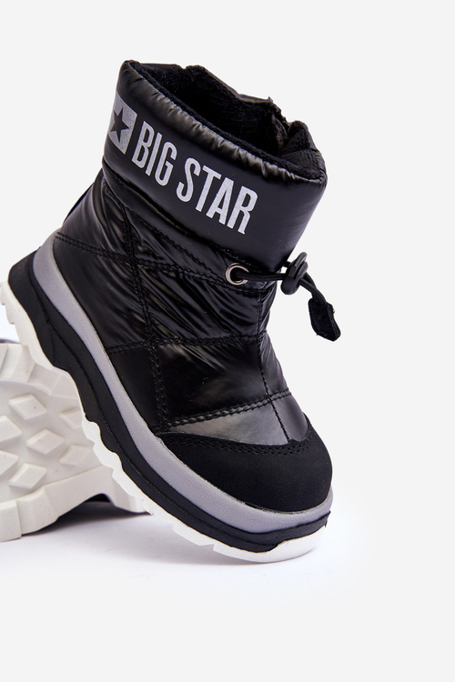 Śniegowce Dziecięce Ocieplane Na Suwak Czarne Big Star MM374195