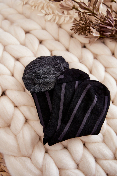 Damskie Bawełniane Skarpety W Paski 5-Pak Multikolor