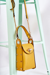 Mała Damska Torebka Z Ozdobą Żółta Ellies