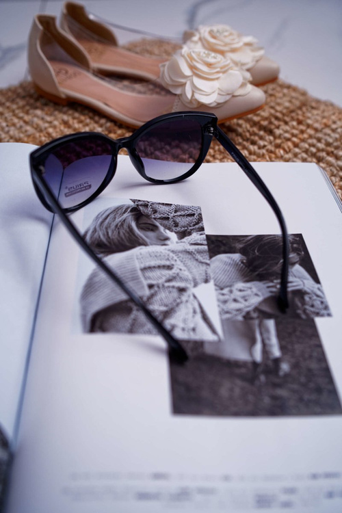 Okulary Przeciwsłoneczne Prius PR-V26 Czarne Brokat