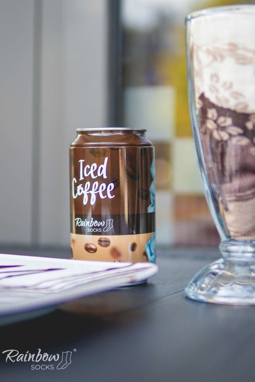 Skarpetki Rainbow Socks W Puszce Mrożona Kawa 1 Para