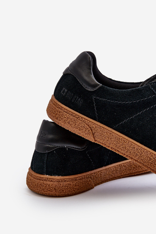 Trampki Męskie Zamszowe Big Star NN174187 Czarne