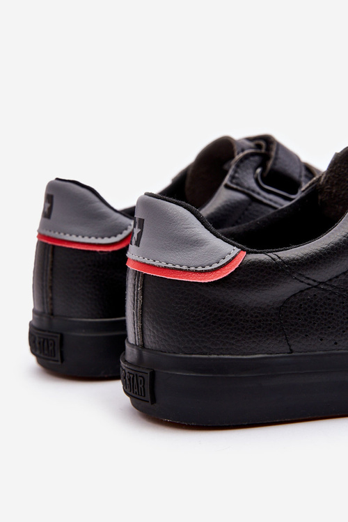 Męskie Tenisówki Na Rzepy Big Star LL174633 Czarne