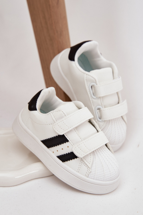 Dziecięce Buty Sportowe Sneakersy Z Eko Skóry Białe Renel